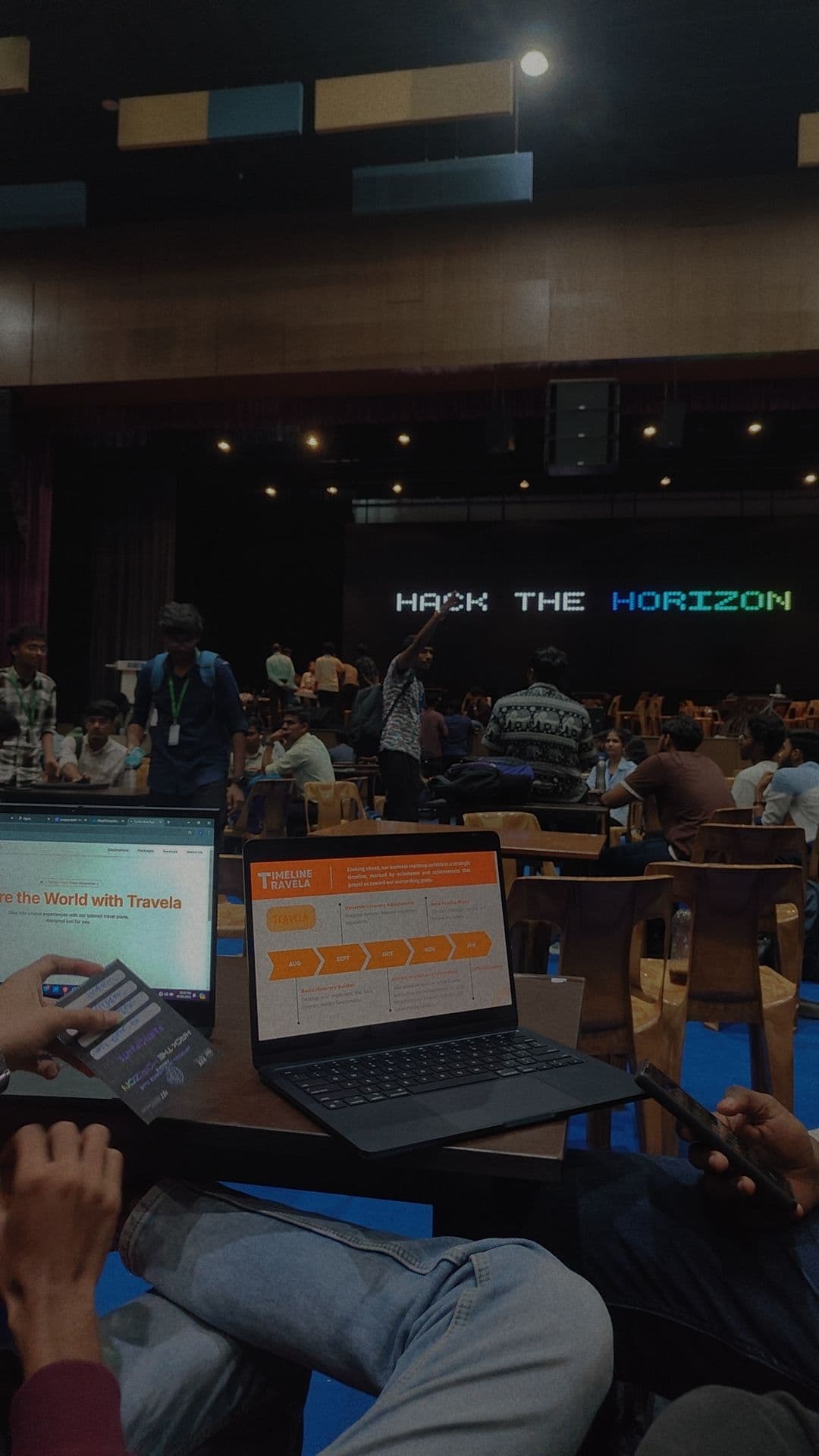 Our Pitch during the Hack the at VIT